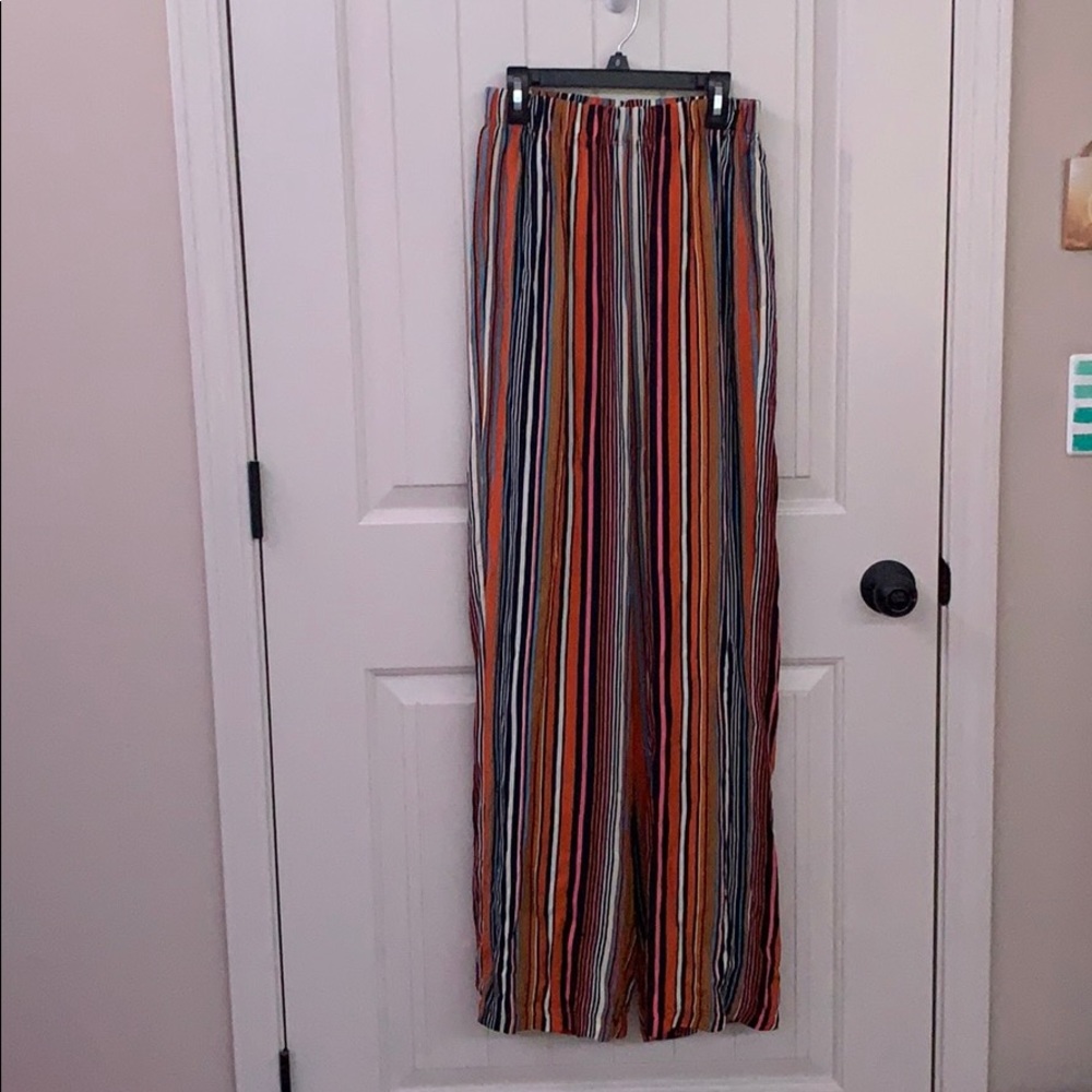 Striped multicolor pants